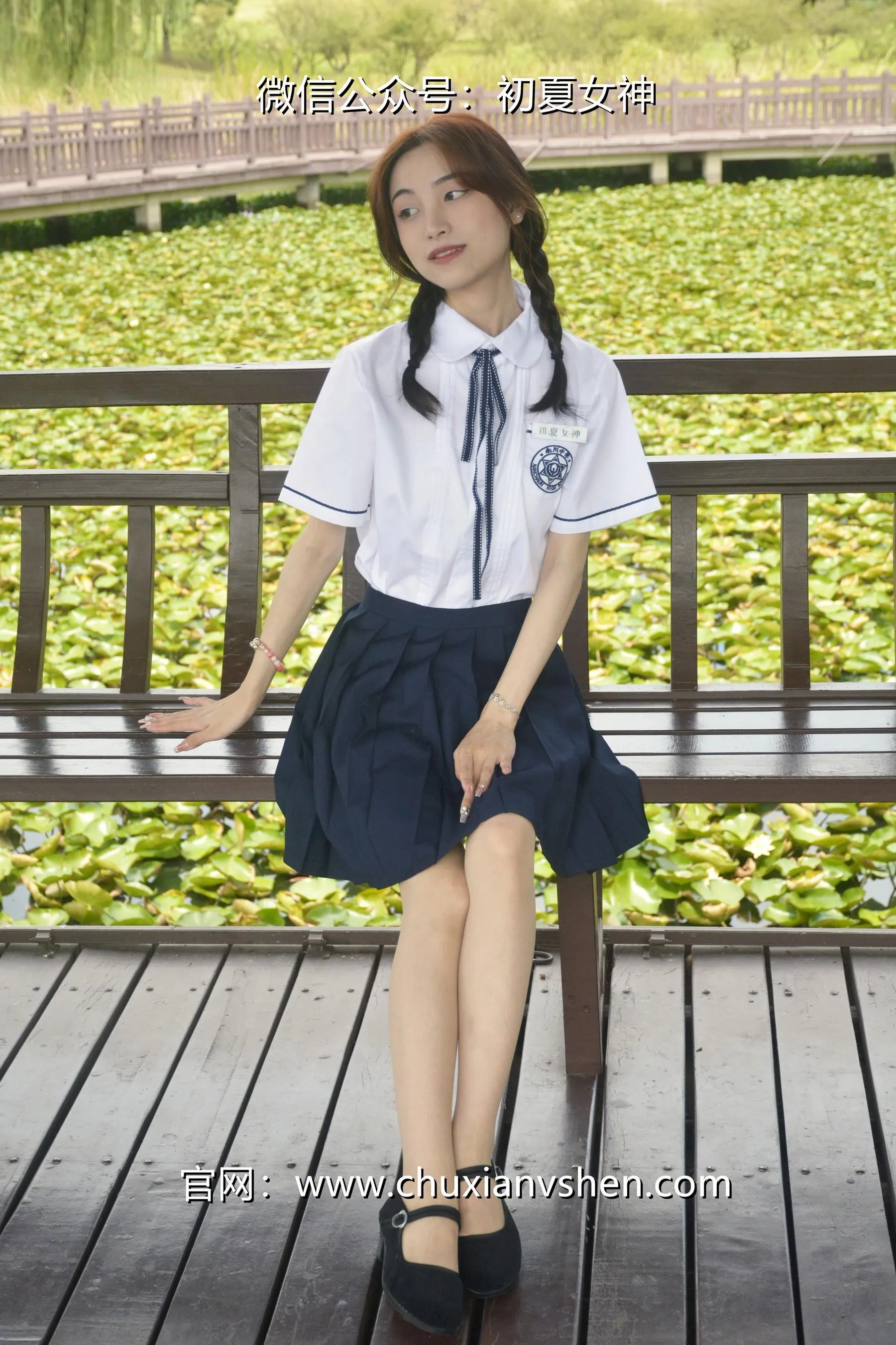 初夏女神 NO.027 柒柒 职高校服 [140P]插图6